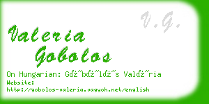 valeria gobolos business card